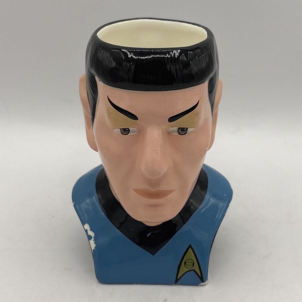 Vtg Star Trek Spock Coffee Mug Applause Ceramic